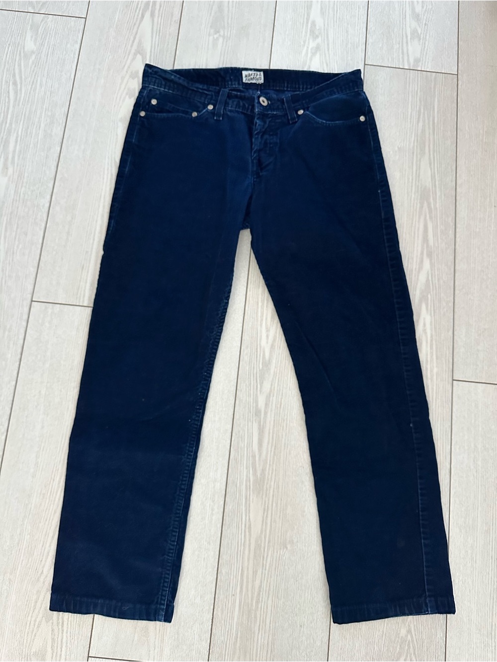 Classic Men's Navy Corduroy Jeans